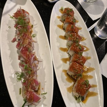 Yanagi - Tuna tataki roll and Red Dragon Roll - Sushi Bars Near Me - Austin, Texas Yanagi - Tuna tataki roll and Red Dragon Roll - Sushi Bars Near Me - Austin, Texas