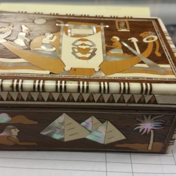 Pixie's Intent - Egyptian Box with Mother of Pearl - Gift Shops Near Me - Houston, Texas