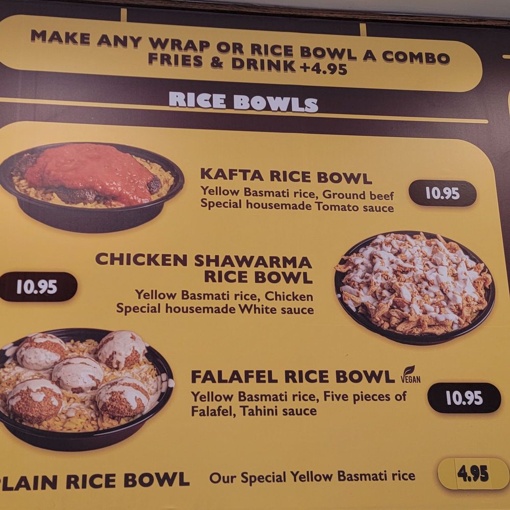 Chicken shawarma rice bowl ready in 7 mins!