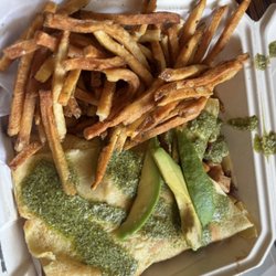 Crozet Crepe - The Cavalier with French Fries!