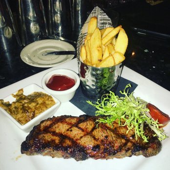 Rusty Pelican - New York Strip Steak w/ French Fries 5stars - Seafood Near Me - Tampa, Florida