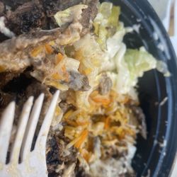 Shawarmist - Better view of the rice underneath