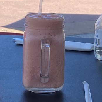 Pin On Cafe - Strawberry Mango smoothie - Comfort Food Near Me - St Petersburg, Florida