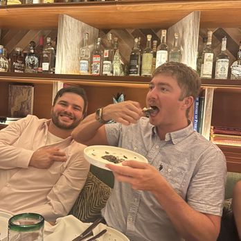 Koko - Enjoying grasshopper appetizer - Bars Near Me - Miami, Florida