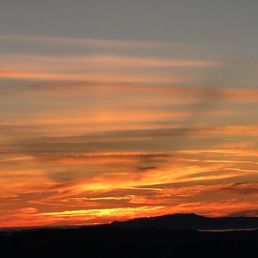 Sunset from 2900' at Juniper Camp Ground. Sunset from 2900' at Juniper Camp Ground.