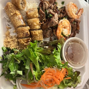 Saigon City Restaurant - Shrimp and pork vermicelli bowl. - Vietnamese Near Me - Albuquerque, New Mexico
