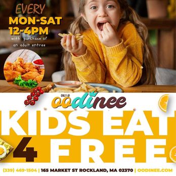 Oodinee - Kids eat free - Caribbean Near Me - Rockland, Massachusetts