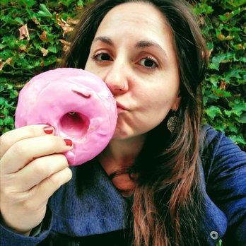 Bristol Doughnut - prickly pear doughnut almost the size of my head! - Coffee & Tea Near Me - Albuquerque, New Mexico Bristol Doughnut - prickly pear doughnut almost the size of my head! - Coffee & Tea Near Me - Albuquerque, New Mexico