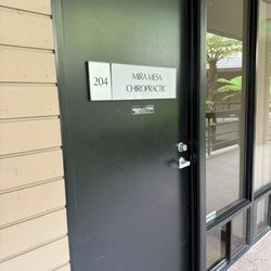 Mira Mesa Chiropractic - Office door