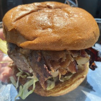 Bad Daddy's Burger Bar - Awesome 2 slices jalapeño bacon and other 2 regular slices of bacon - great burger 7/5/20 - Burgers Near Me - Charlotte, North Carolina Bad Daddy's Burger Bar - Awesome 2 slices jalapeño bacon and other 2 regular slices of bacon - great burger 7/5/20 - Burgers Near Me - Charlotte, North Carolina