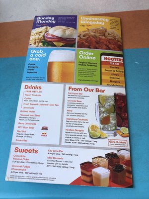 Menu photo 8 Hooters Clearwater, FL