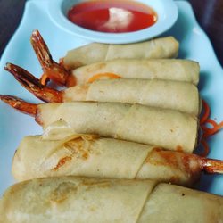 Bangkok Thai Restaurant - Chicken stuffed shrimp rolls