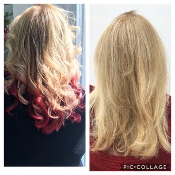 Escobar Salon - Going from Blonde to Red!! - Hair Salons Near Me - Sacramento, California