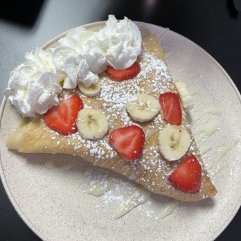 Lola's Crepes - Strawberry banana crepe with lechera - Creperies Near Me - Las Vegas, Nevada Lola's Crepes - Strawberry banana crepe with lechera - Creperies Near Me - Las Vegas, Nevada