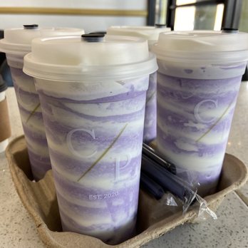 Cafe Pruvia - Taro swirl x4! - Bubble Tea Near Me - Gardena, California