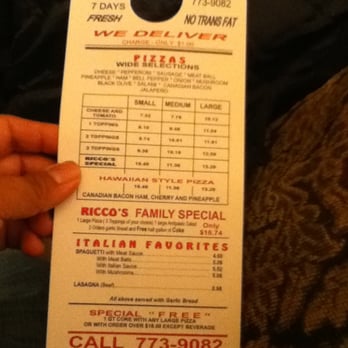 Ricco's Pizza - Pizza Near Me - Bell, California