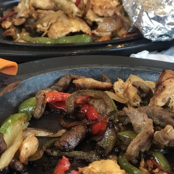 La Tolteca - Mixed (steak and chicken) fajita and also Chicken fajitas. - Mexican Near Me - Stroud Township, Pennsylvania
