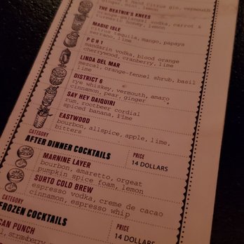 Barbarossa Lounge - Drink menu - New American Near Me - San Francisco, California Barbarossa Lounge - Drink menu - New American Near Me - San Francisco, California