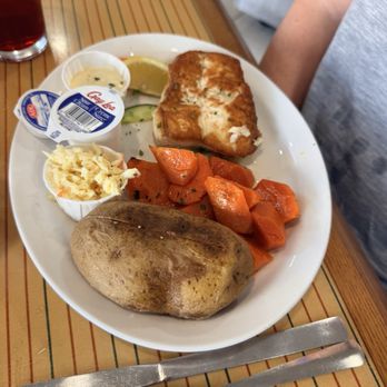 Water Prince Corner Shop - Seared halibut dinner - Seafood Near Me - Charlottetown, Prince Edward Island Water Prince Corner Shop - Seared halibut dinner - Seafood Near Me - Charlottetown, Prince Edward Island