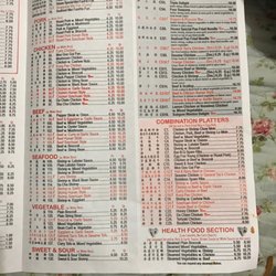 Mr Lin's Take Out Restaurant - Menu