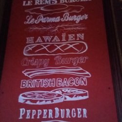 Rem's - Outside menu board