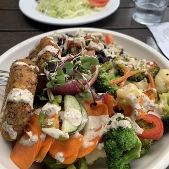 Local Table - The Nutritious Bowl -kale and quinoa patties are to die for. - New American Near Me - Cypress, Texas Local Table - The Nutritious Bowl -kale and quinoa patties are to die for. - New American Near Me - Cypress, Texas