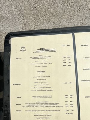 Menu photo 3 Cafe del Arenal Bilbao, BI Menu photo 3 Cafe del Arenal Bilbao, BI