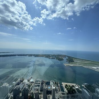 CN Tower - The view at the observation deck of The CN Tower. - Landmarks & Historical Buildings Near Me - Toronto, Ontario CN Tower - The view at the observation deck of The CN Tower. - Landmarks & Historical Buildings Near Me - Toronto, Ontario