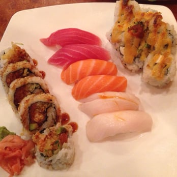 Mori Ichi - Weekday special with crunch roll. 6 piece sushi, and Fuji maki roll. - Japanese Near Me - Sugar Land, Texas