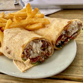Beachcomber Restaurant - Fried fish wrap - Seafood Near Me - Saint Augustine, Florida Beachcomber Restaurant - Fried fish wrap - Seafood Near Me - Saint Augustine, Florida