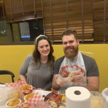 Craving Crab - My son and his fiancé. - Seafood Near Me - Tulsa, Oklahoma