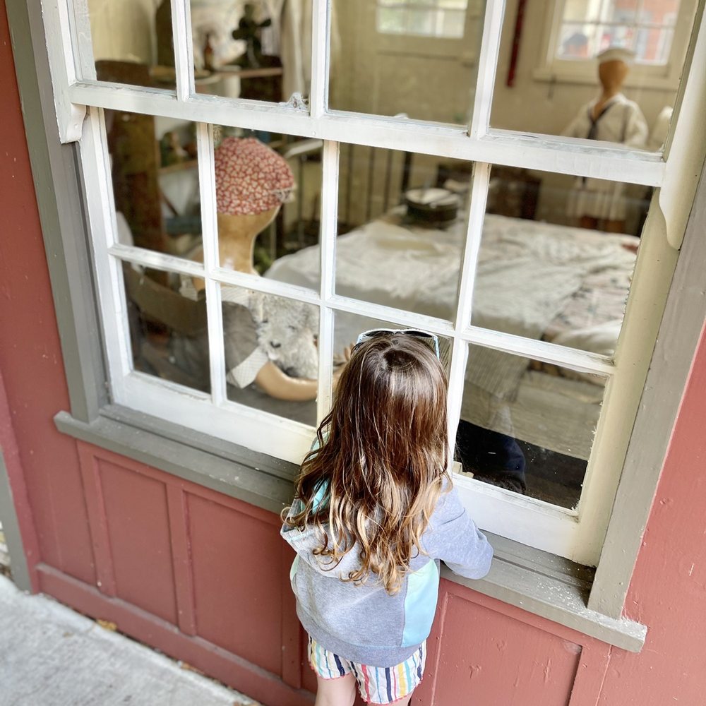 Capitola Village - Capitola Historical Museum's "Capitola Then & Now" exhibition, my daughter loved looking through the window! - Public Services & Government Near Me - Capitola, California