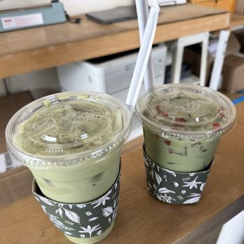 Stereoscope Coffee Company - Medium Matcha Milk and Strawberry Matcha - Coffee & Tea Near Me - Buena Park, California Stereoscope Coffee Company - Medium Matcha Milk and Strawberry Matcha - Coffee & Tea Near Me - Buena Park, California