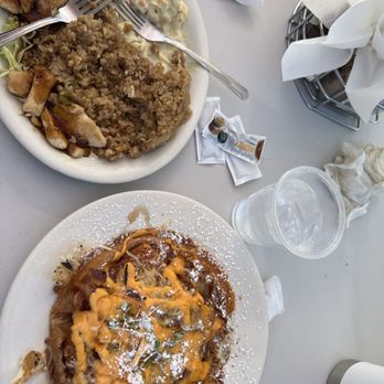 Scramblers Cafe - Spicy chicken bacon waffle and chick Chicken Teriyaki Plate - Breakfast & Brunch Near Me - Norco, California Scramblers Cafe - Spicy chicken bacon waffle and chick Chicken Teriyaki Plate - Breakfast & Brunch Near Me - Norco, California