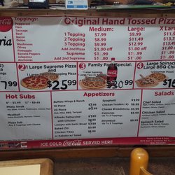 Monte Pizza & Convenience Store - Menu