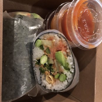 Moar Tea & Poke - Sushi burrito with spicy tuna. Yum! - Poke Near Me - Indianapolis, Indiana Moar Tea & Poke - Sushi burrito with spicy tuna. Yum! - Poke Near Me - Indianapolis, Indiana
