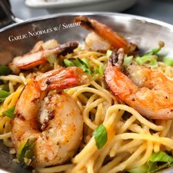 Bootleg Special - Garlic Noodles w/ Shrimp