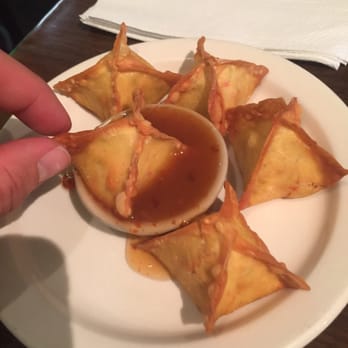 Thai Papaya - Cream cheese And crab wontons - Thai Near Me - Hampton, Virginia Thai Papaya - Cream cheese And crab wontons - Thai Near Me - Hampton, Virginia