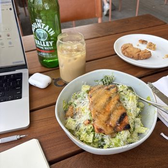 Otherside Cafe - Avo Caesar with Miso Salmon - Cafes Near Me - Fresno, California