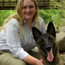Right At Home - Dr. Maren Bell Jones and her dog Fawkes
