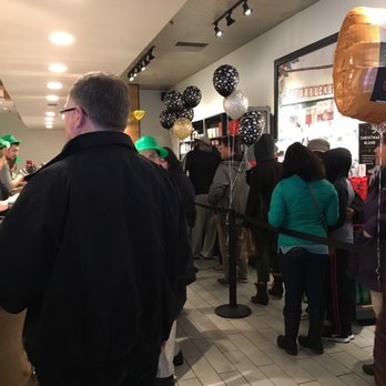 Starbucks - Line of people for the cheer party. - Coffee & Tea Near Me - Germantown, Maryland