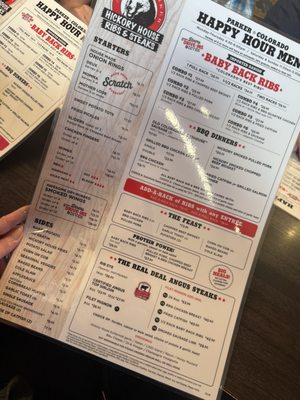 Menu photo 1 Hickory House Ribs & Steaks Parker, CO Menu photo 1 Hickory House Ribs & Steaks Parker, CO