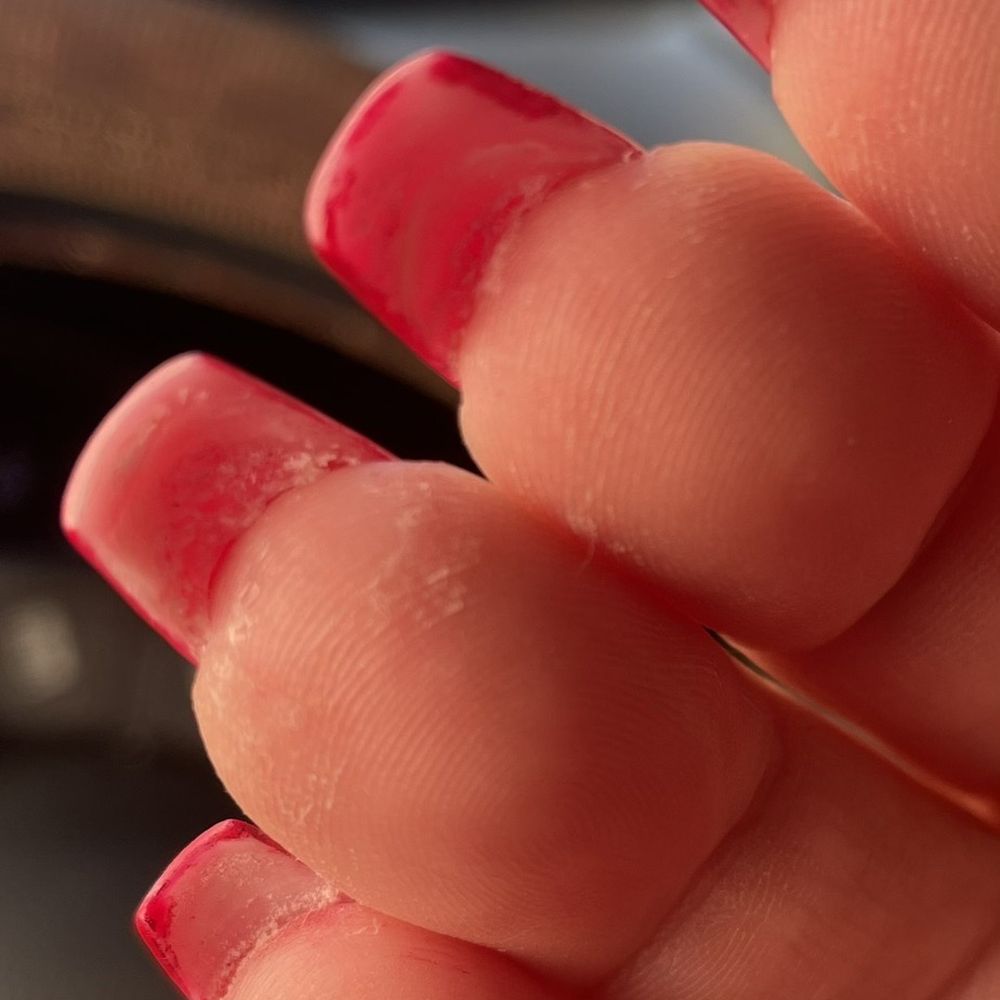 Rose Nailspot - Bad polish and gunky underside of nails - Nail Salons Near Me - Katy, Texas Rose Nailspot - Bad polish and gunky underside of nails - Nail Salons Near Me - Katy, Texas