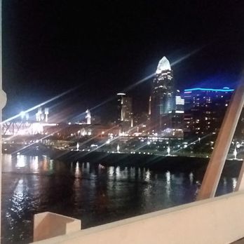 Purple People Bridge - Cincinnati City Lights from the Purple People Bridge - Landmarks & Historical Buildings Near Me - Newport, Kentucky