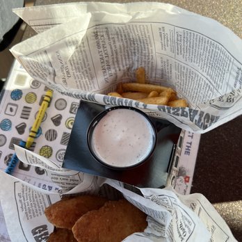 Bubba Gump Shrimp - Kids Meal: Chicken Strips, Fries, and Ranch - Seafood Near Me - Monterey, California Bubba Gump Shrimp - Kids Meal: Chicken Strips, Fries, and Ranch - Seafood Near Me - Monterey, California
