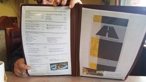 Menu photo 1 The Highway Restaurant Albia, IA