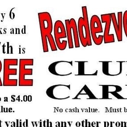 Rendezvous Bar - Drink stamps!