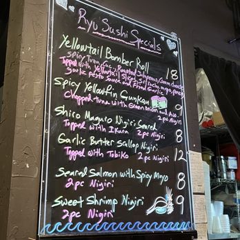Ryu Sushi & Teppanyaki - Keep an eye out for their specials board for new items! - Japanese Near Me - Gilbert, Arizona