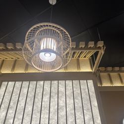 The inside theme of this restaurant is elegant