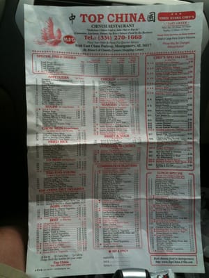 Menu photo 8 Top China Montgomery, AL